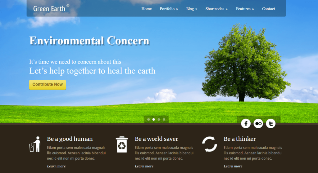 best ecology WordPress theme