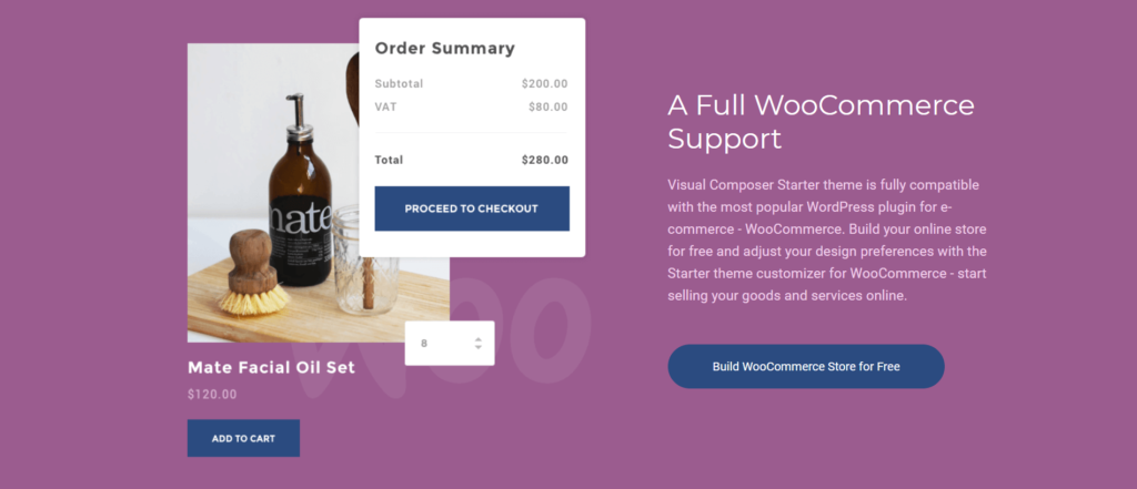 Visual Composer WordPress Page Builder Supports WooCoomerce