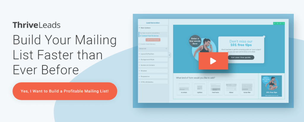 WordPress Mailing List Plugin - ThriveLeads