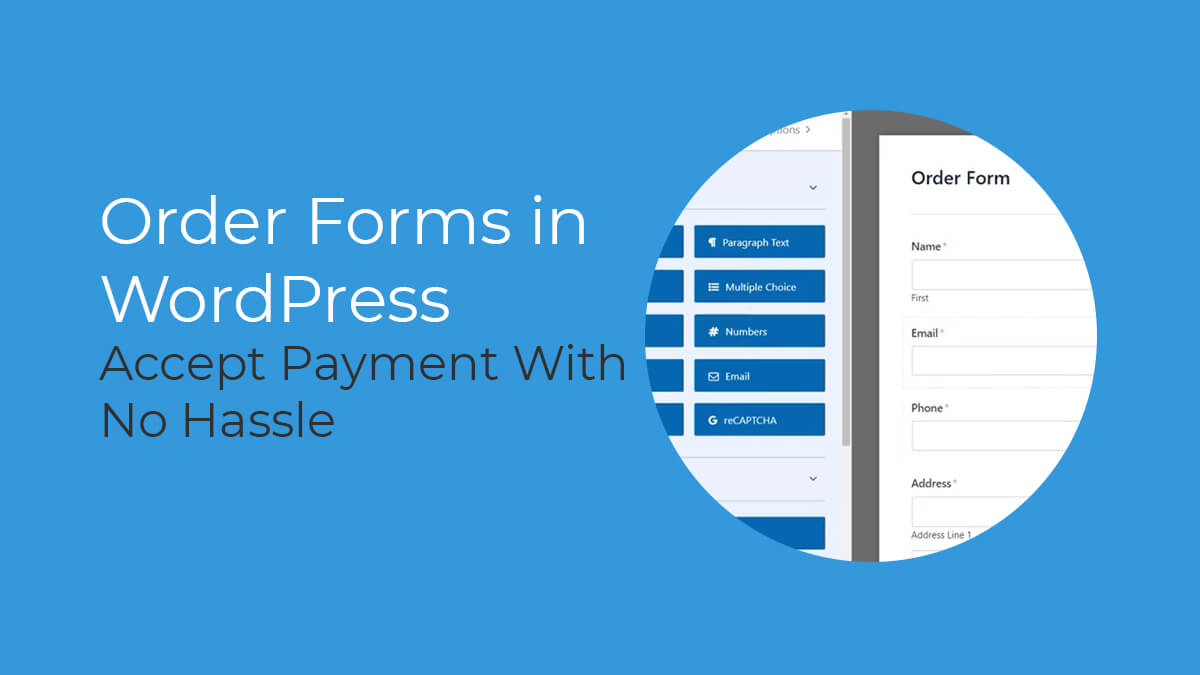 Create WordPress Order Form